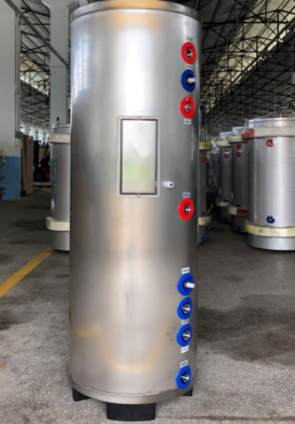 DHW40 - Chiltrix All-Stainless Steel with Duplex 2205 Inner Tank, 304 Outer Tank Enclosure, 40 gallons