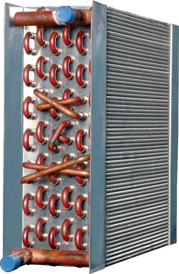 Hi-Velocity HWC-70/1050 Hot Water Coil — hwc 6 row vertical