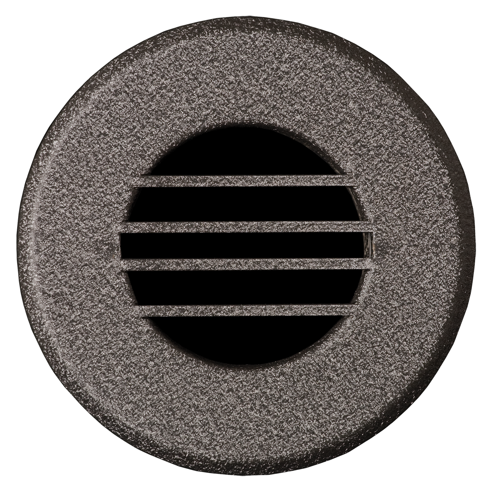 Hi-Velocity HE Black Wrinkle Vent Plate — he black wrinkle front