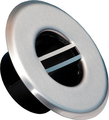 Hi-Velocity 2" Stainless Steel Vent Plate — stainless steel 2in side