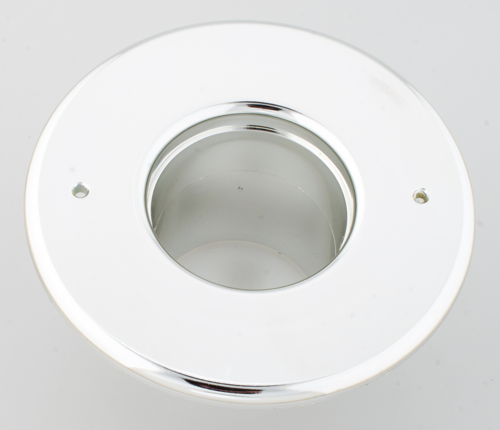 UPC-256B-CHR - 2.5" Supply Outlet, Round, Plastic, Chrome Finish - highvelocityoutlets-com