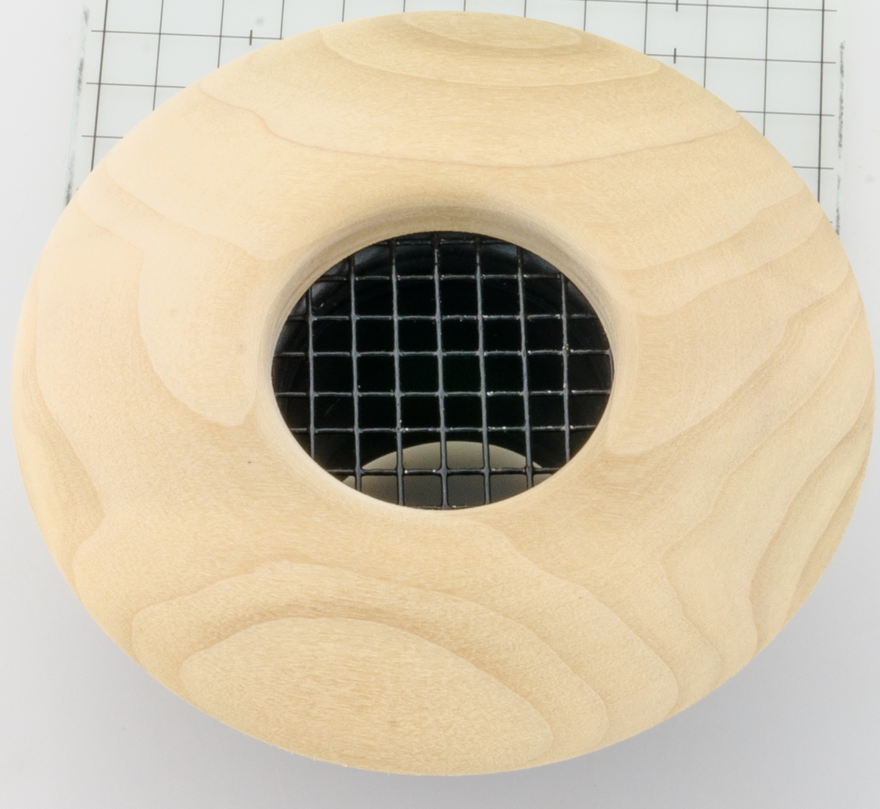 UPC-57-PO - 2" Poplar Wood Air Supply Outlet, Round, by The Unico System - highvelocityoutlets-com