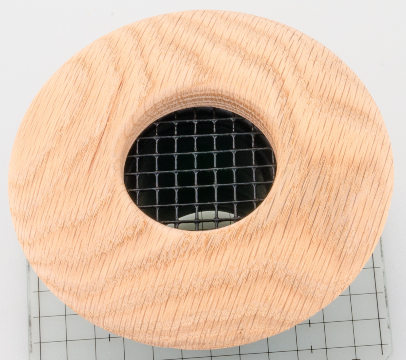 UPC-57-RO - 2" Red Oak Wood, Round Air Supply Return Outlet by The Unico System - highvelocityoutlets-com