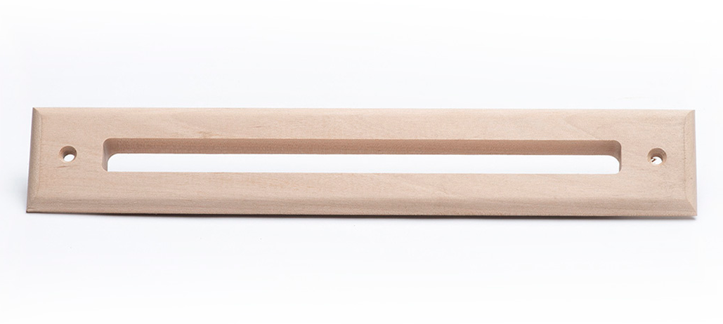 A00297-003-B - Placa de moldura de madera de abedul ranurada, salida de suministro de aire para Unico UPC-67 y UPC-68
