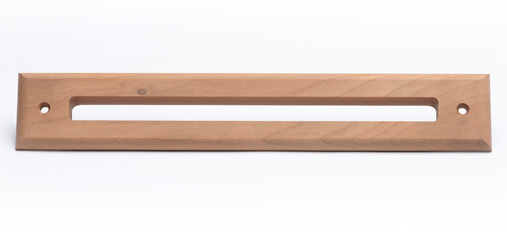 A00297-003-C - Salida de aire de suministro de placa embellecedora ranurada de madera de cerezo, para Unico UPC-67A y UPC-68 de 2"