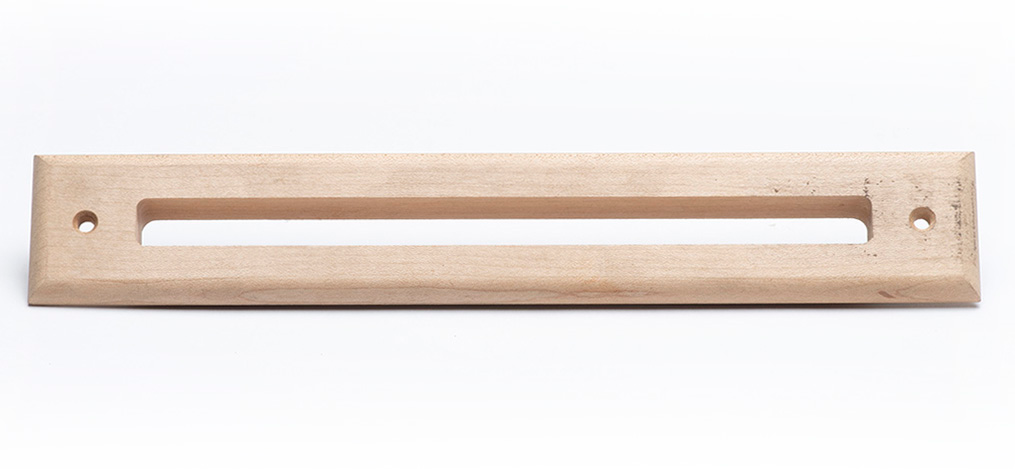A00297-003-MA - Trim Plate, Slotted, Wood, Maple, for 2" UPC-67A and UPC-68