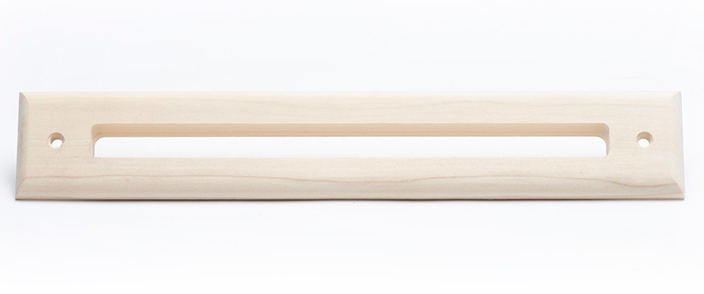 A00297-003-PO - Poplar Wood Slotted 2" Supply Air Outlet Trim Plate for UPC-67A and UPC-68