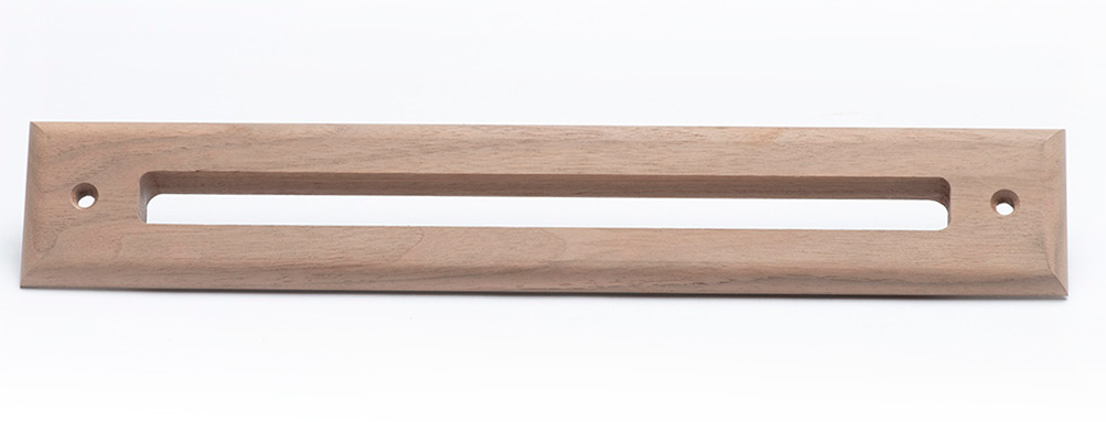 A00297-003-WL - Walnut Wood Slotted Trim Plate Supply Air Outlet, for 2 inch UPC-67A & UPC-68