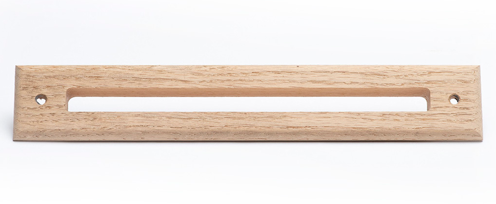 A00297-003-WO - White Oak Wood 2" Slotted Trim Plate Supply Air Outlet, for Unico UPC-67A and UPC-68