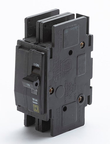 A01051-215 - Breaker, 2-pole, 15 amp (blower circuit - WON series)