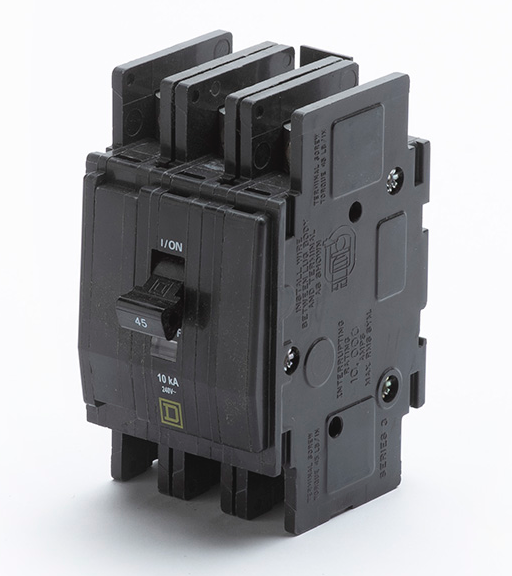 A01051-345 - Breaker, 3-pole, 45 amp (WON**04 series)