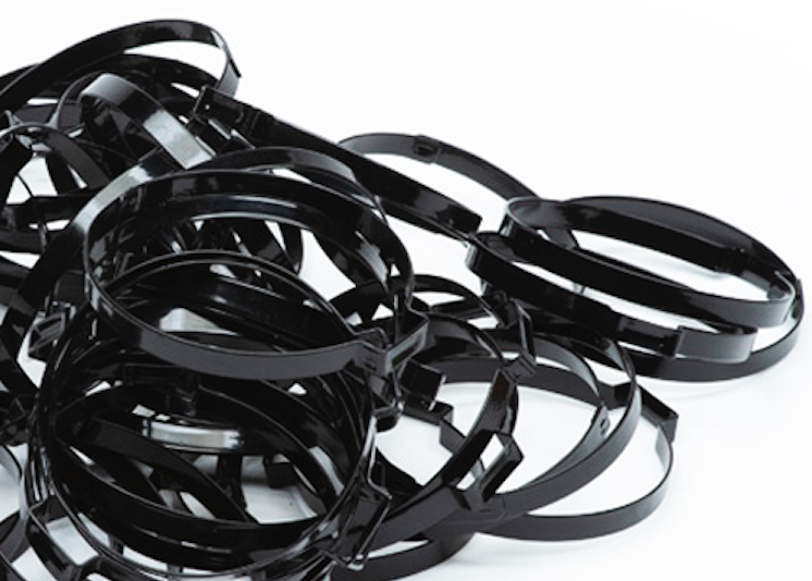 UPC-252-50 - Aluminum Supply Tubing Clamps, 2.5" (black), 50 per box