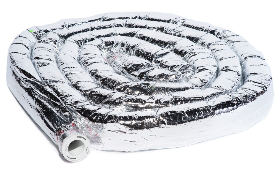 UPC-25T-R4-1 - Supply Tubing, TFS, Couplings Attached, Aluminum, 2" ID x 25'L, R-4.2, single length (25 ft. per box)