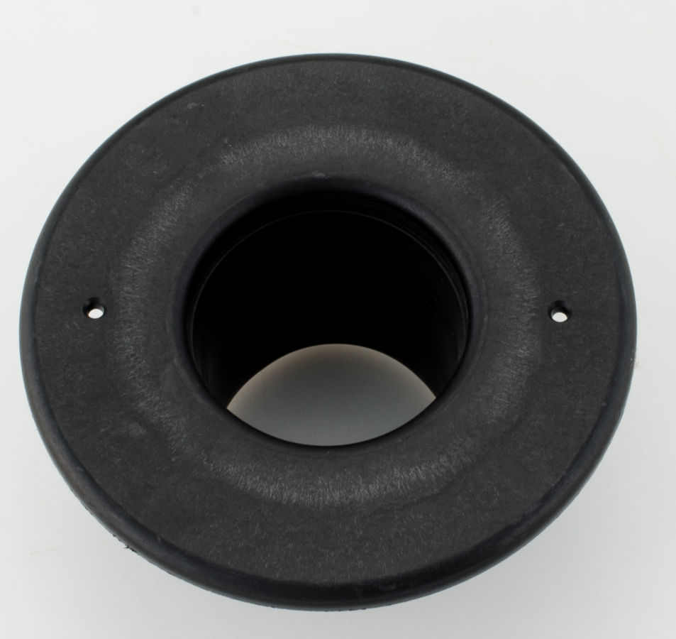 UPC-256B-BLK - 2.5" Black Supply Outlet, Round, Plastic - highvelocityoutlets-com