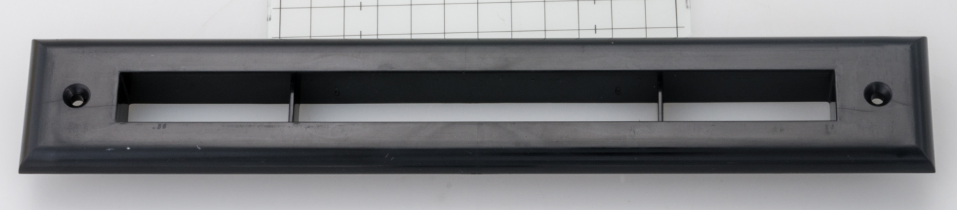 A00297-002-BLK - Black Trim Plate for UPC-67 and 68 2" Air Outlet, by Unico - highvelocityoutlets-com