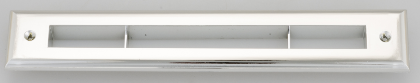 A00297-002-CHR - Chrome Slotted Trim Plate Cover for UPC-67 and 68 2" Air Supply Outlet - highvelocityoutlets-com