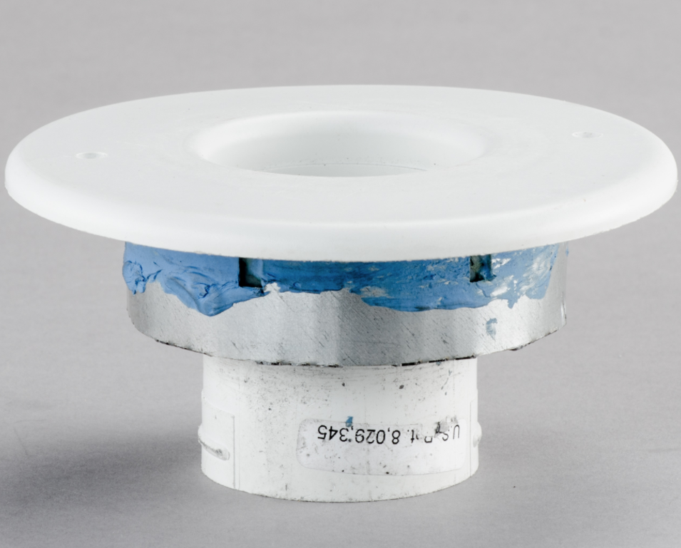 UPC-56FR-1 - 2" Unico Fire Rated (1 hour, UL555C) Supply Air Outlet, Round, White Plastic - highvelocityoutlets-com