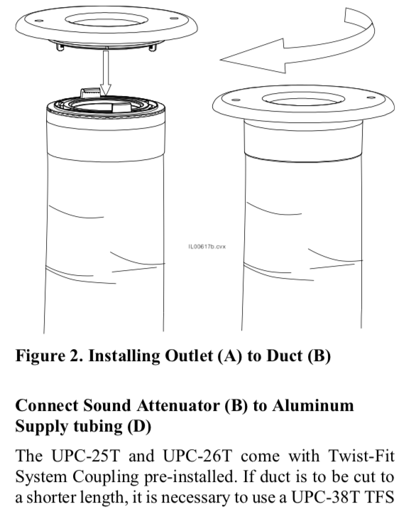 UPC-57T-B-F-6 - 2" Wood Outlet, TFS, Flush Mount, Birch, Face Plate Only (6 pcs)