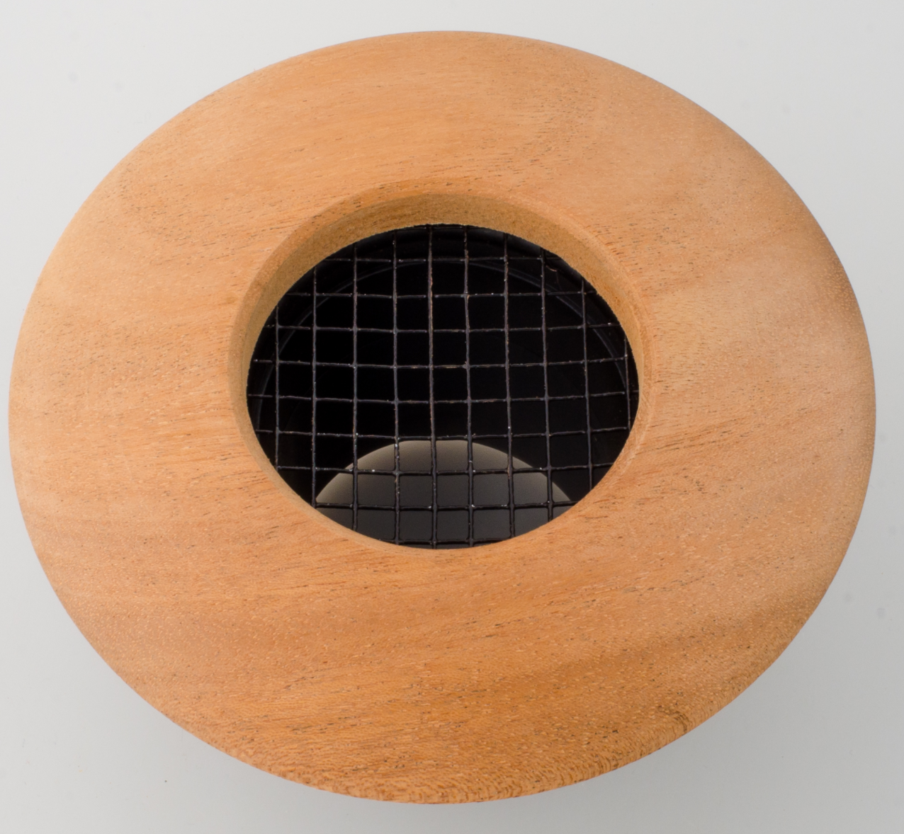 UPC-257-MH - 2.5" Round Mahogany Wood Supply Outlet for High Velocity Systems - highvelocityoutlets-com