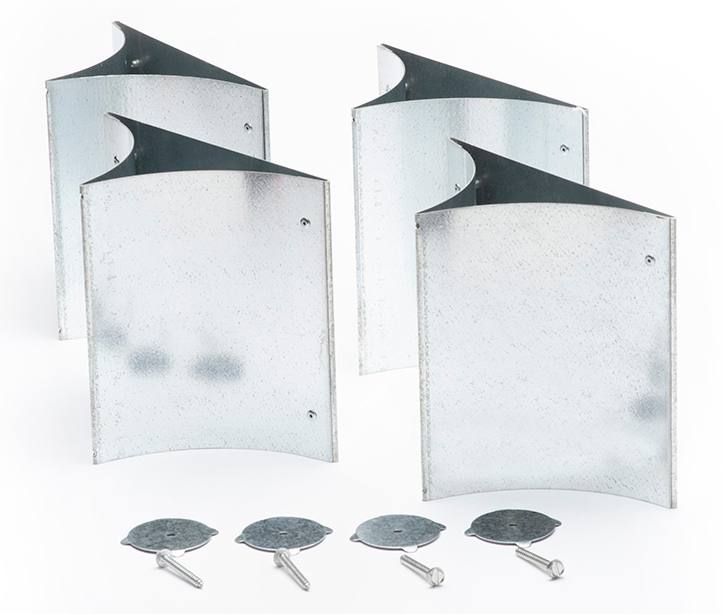 UPC-11-065S-4 - Paleta giratoria, cuadrada, 6,5"