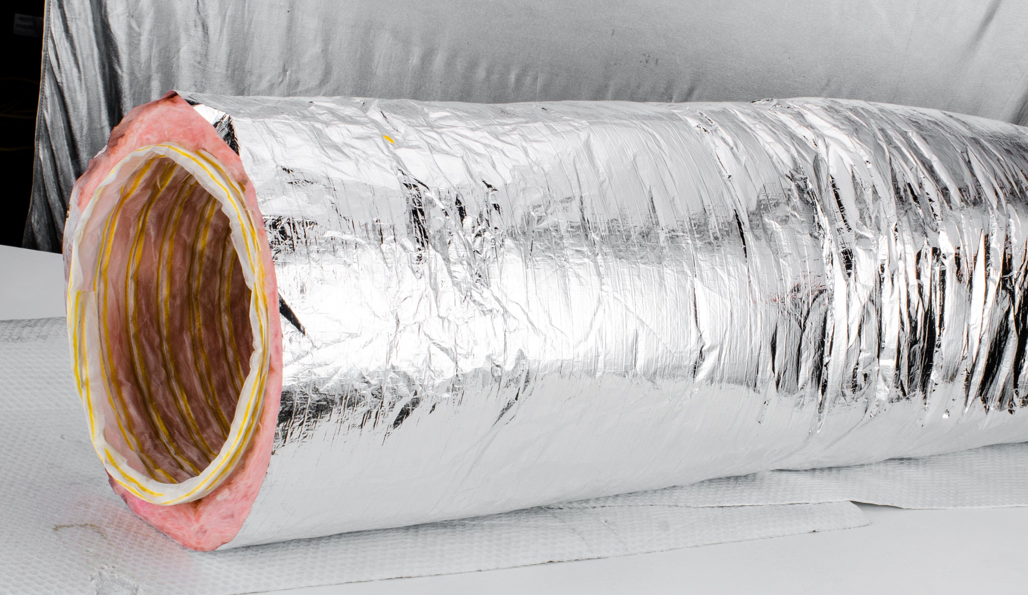 UPC-04R8-1218 - Return Air Duct, R-8.0 12" D x 10 ft - highvelocityoutlets-com