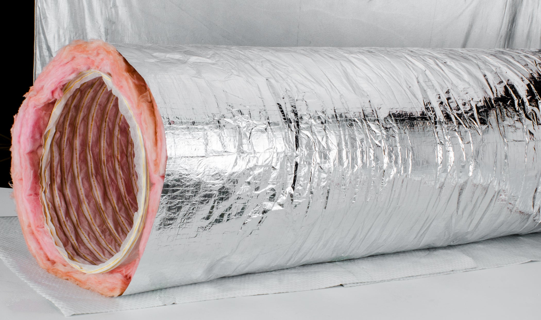 UPC-04R8-4860 - Return Air Duct, R-8.0 20 inch Diameter x 10 ft - highvelocityoutlets-com