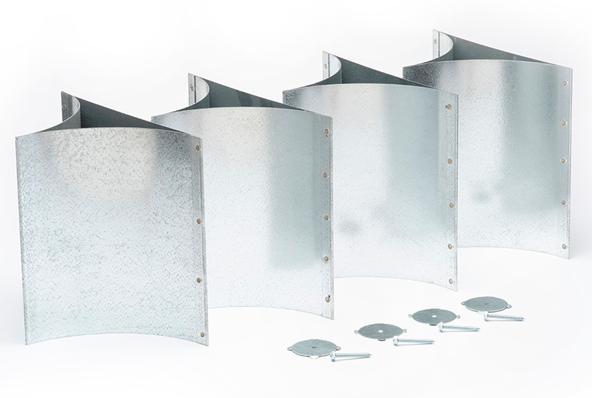 UPC-11-085S-4 - Paleta giratoria, cuadrada, 8,5"