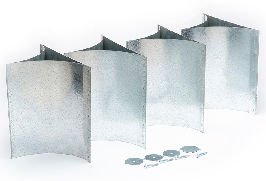 UPC-11-095S-4 - Paleta giratoria, cuadrada, 9,5"