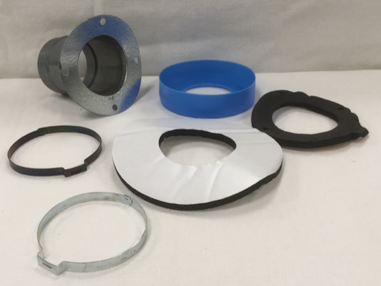 UPC-228 - Take-off, 2.5" (for round metal plenum) Includes gasket