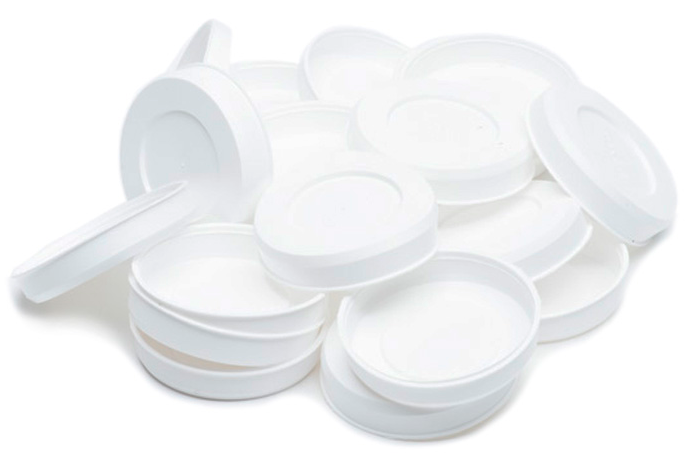 UPC-242-20 - 2.5" Summer/Winter Shut-off Plugs for The Unico System High Velocity Small Duct HVAC, White, Plastic, 20/box