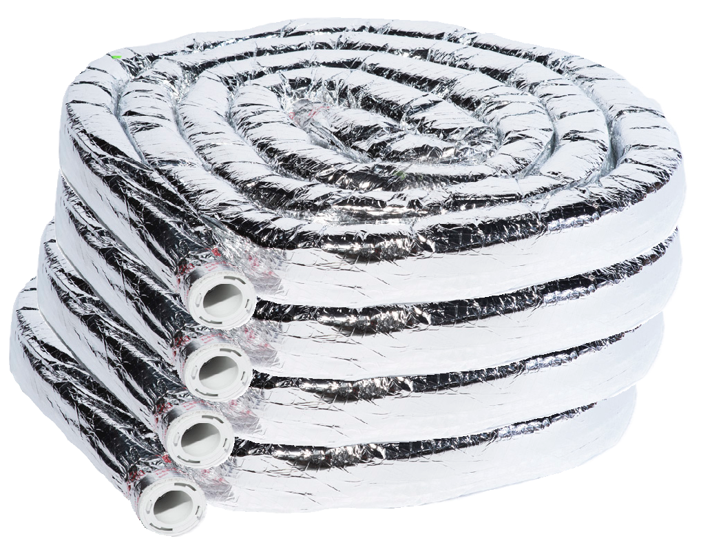 UPC-25T-R4-4 - Supply Tubing, TFS, Couplings Attached, Aluminum, 2" ID x 25'L, R-4.2 (100 ft. per box)