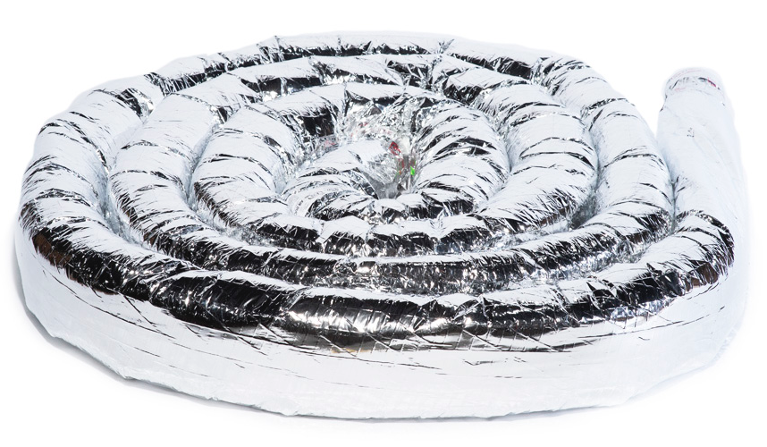 UPC-25T-R6-1 - Supply Tubing, TFS, Couplings Attached, Aluminum, 2" ID x 25'L, R-6.0, single length (25 ft. per box)