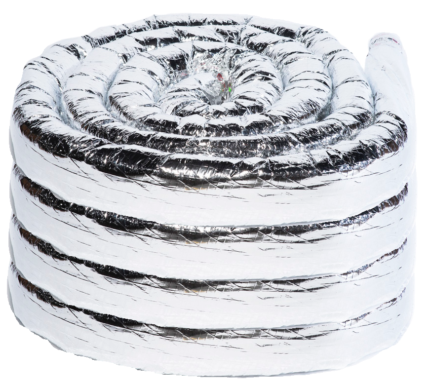 UPC-25T-R6-4 - Supply Tubing, TFS, Couplings Attached, Aluminum, 2" ID x 25'L, R-6.0 (100 ft. per box)