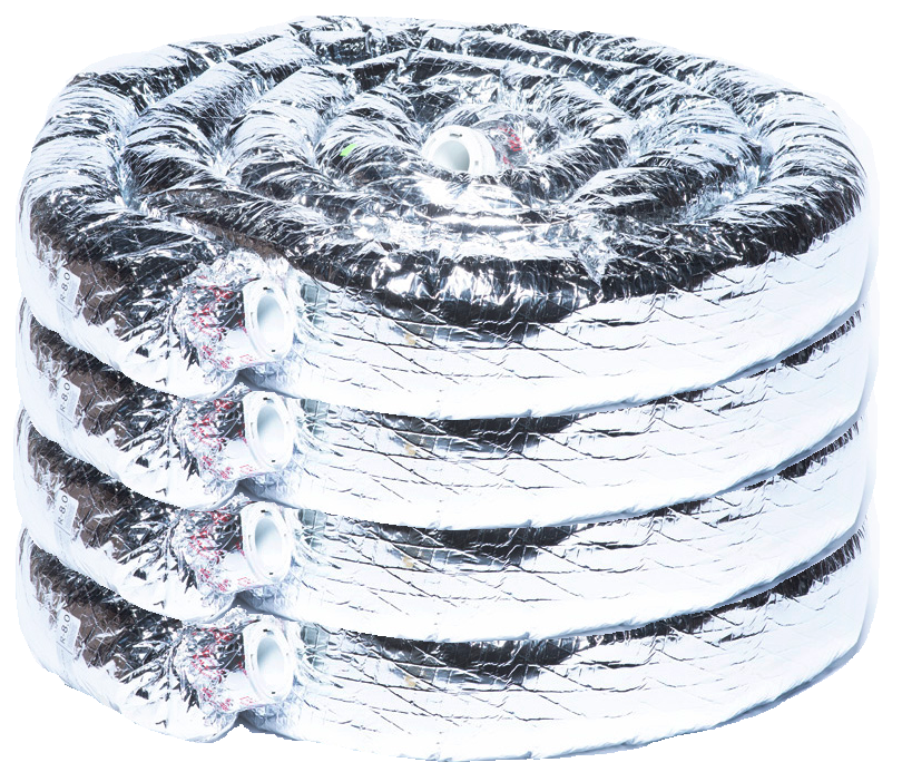 UPC-25T-R8-4 - Supply Tubing, TFS, Couplings Attached, Aluminum, 2" ID x 25'L, R-8.0 (100 ft. per box)