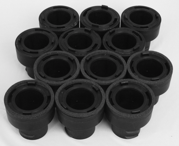UPC-38TC-B-6 - Unico Twist-Fit Couplings, TFS, 2" Duct, R3.3, Black, 6 Couplings
