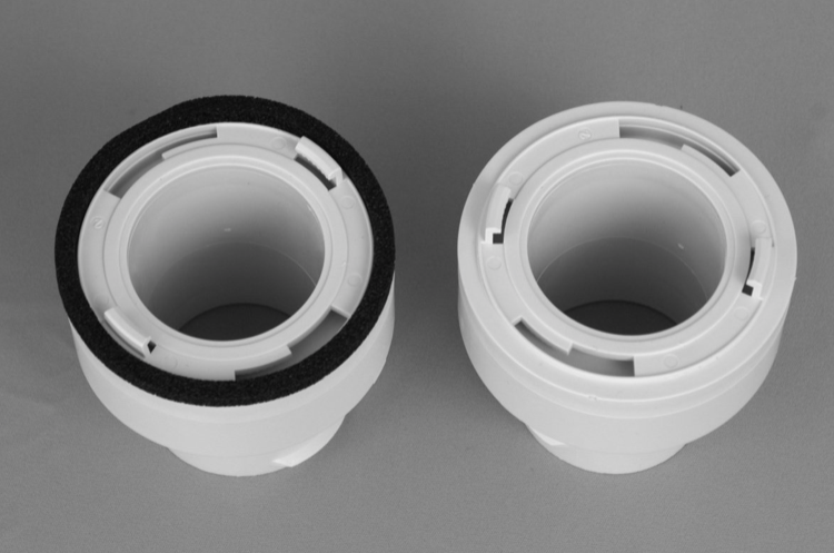 UPC-38TC-W-1 - Kit de acoplamiento, 2", TFS, R3.3, blanco, 1/caja