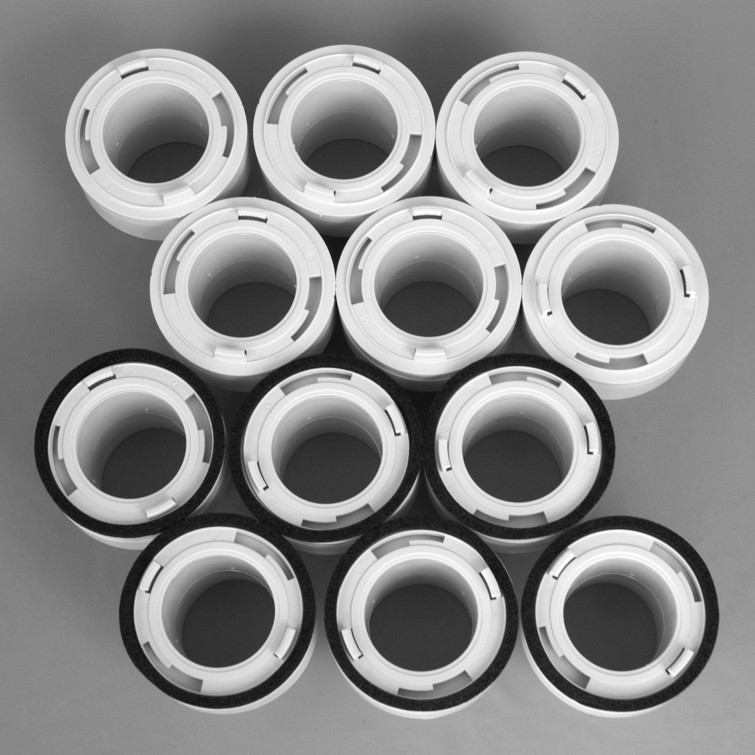 UPC-38TC-W-6 - Kit de acoplamiento, 2", TFS, R3.3, blanco, paquete de 6 con descuento