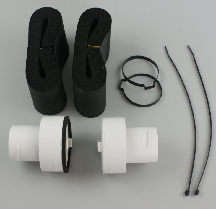 UPC-38TCR6-W-1 - Kit de acoplamiento, 2", TFS, R6, Blanco, 1/caja