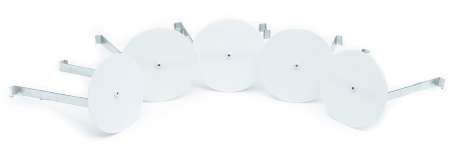 UPC-45-5 - Unico Outlet Air Deflector, 2" White Plastic, Quantity 5