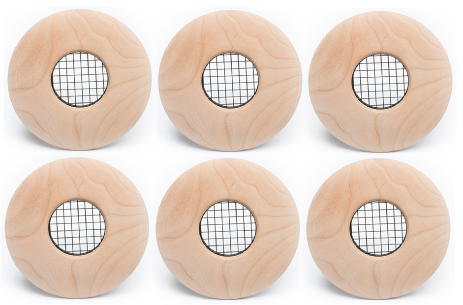 UPC-57T-C-6 - 2" Outlet, TFS, Wood, Cherry, Face Plate Only (6 pcs)