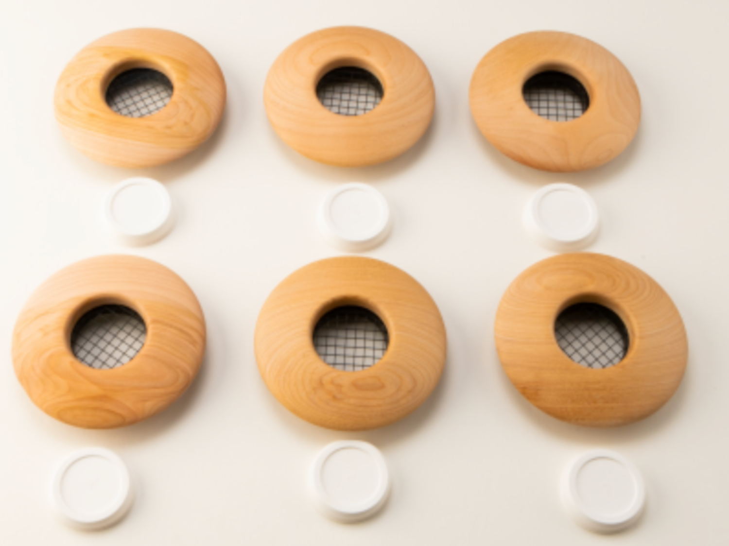 UPC-57T-C-F-6 - 2" Wood Outlet, TFS, Flush Mount, Cherry, Face Plate Only (6 pcs)