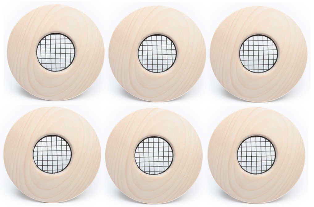 UPC-57T-K-6 - 2" Outlet, TFS, Wood, Knotty Pine, Face Plate Only (6 pcs)