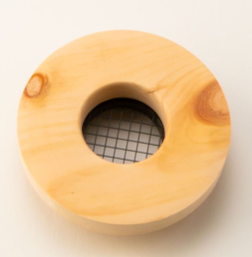 UPC-57T-K-F-1 - 2" Wood Outlet, TFS, Flush Mount, Knotty Pine, Face Plate Only