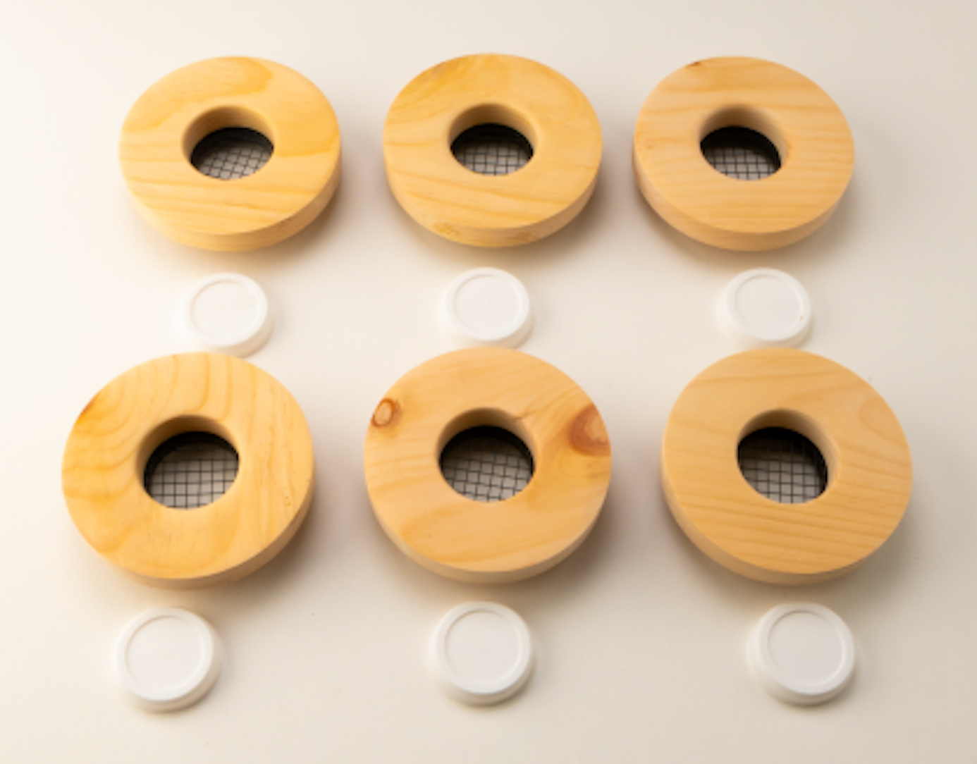 UPC-57T-K-F-6 - 2" Wood Outlet, TFS, Flush Mount, Knotty Pine, Face Plate Only (6 pcs)