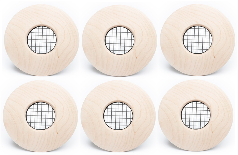 UPC-57T-MA-6 - 2" Outlet, TFS, Wood, Maple, Face Plate Only (6 pcs)