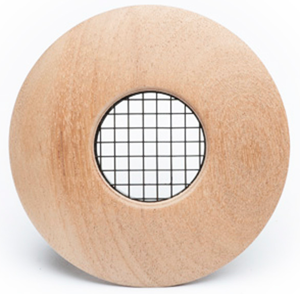 UPC-57T-MH-F-1 - 2" Wood Outlet, TFS, Flush Mount, Mahogany, Face Plate Only