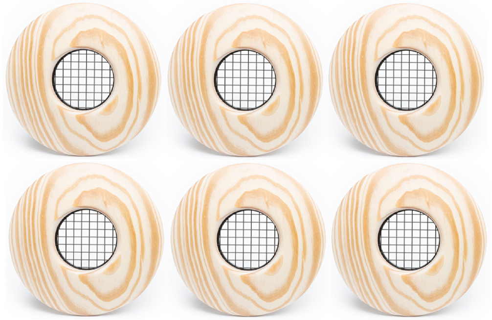 UPC-57T-PI-6 - 2" Outlet, TFS, Wood, Pine, Face Plate Only (6 pcs)