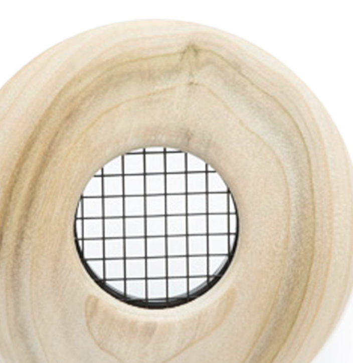 UPC-57T-PO-6 - Salida de 2", TFS, madera, álamo, solo placa frontal (6 piezas)