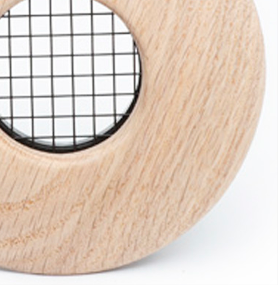 UPC-57T-RO-1 - Salida de 2", TFS, madera, roble rojo, solo placa frontal