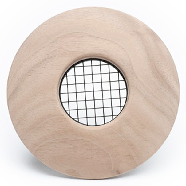 UPC-57T-WL-1 - 2" Outlet, TFS, Wood, Walnut, Face Plate Only